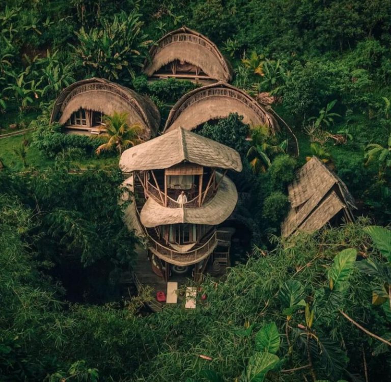 印尼巴里岛热带雨林小竹屋住宿每晚7欧含早餐